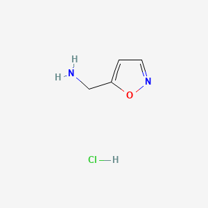 Chemical structure of Isoxazol-5-ylmethanamine hydrochloride