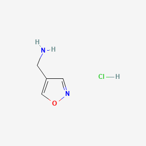 Chemical structure of Isoxazol-4-ylmethanamine hydrochloride