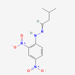 Chemical structure of Isovaleraldehyde 2,4-Dinitrophenylhydrazone