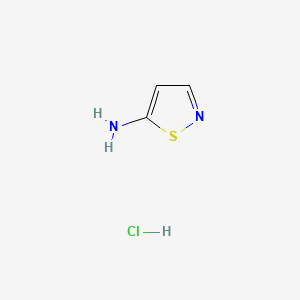 Chemical structure of Isothiazol-5-amine hydrochloride