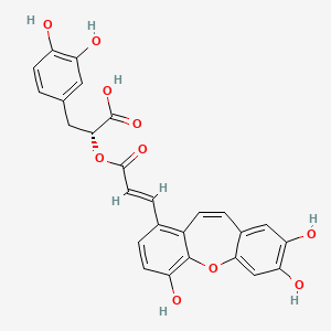 Chemical structure of Isosalvianolic acid C