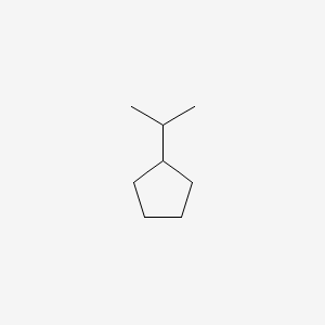 Chemical structure of Isopropylcyclopentane