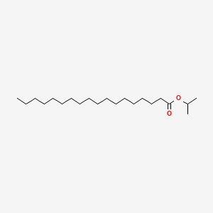 Chemical structure of isopropyl stearate