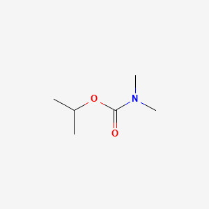 Chemical structure of isopropyl dimethylcarbamate