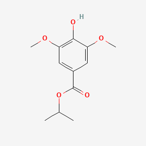 Chemical structure of Isopropyl 4-Hydroxy-3,5-dimethoxybenzoate