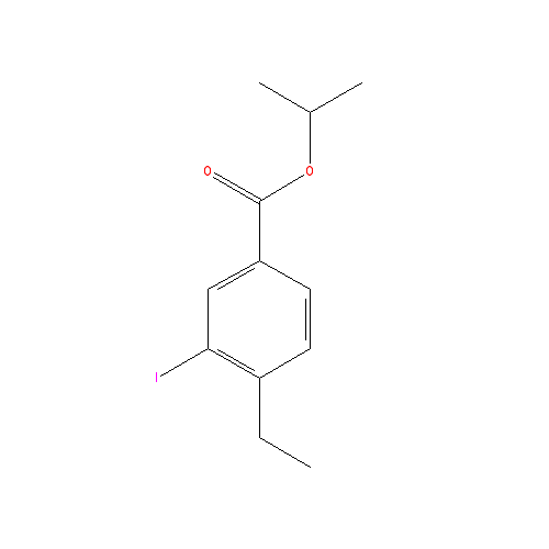 Chemical structure of Isopropyl 4-ethyl-3-iodobenzoate