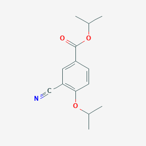 Chemical structure of Isopropyl 3-cyano-4-isopropoxybenzoate