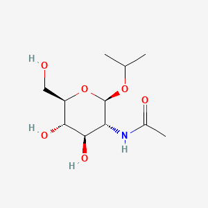 Chemical structure of Isopropyl 2-acetamido-2-deoxy-b-D-glucopyranoside