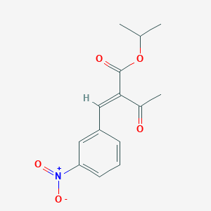 Chemical structure of Isopropyl 2-(3-Nitrobenzylidene)acetoacetate