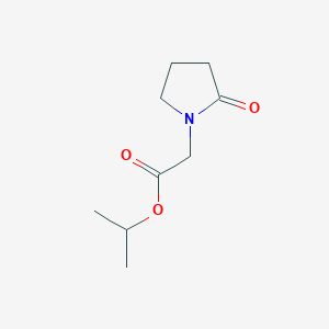 Chemical structure of Isopropyl 2-(2-oxopyrrolidin-1-yl)acetate