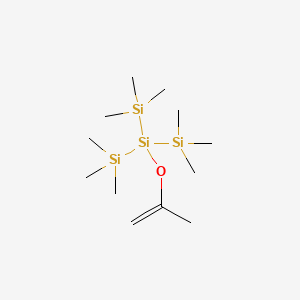 Chemical structure of Isopropenyloxytris(trimethylsilyl)silane