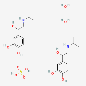 Chemical structure of Isoprenaline sulfate