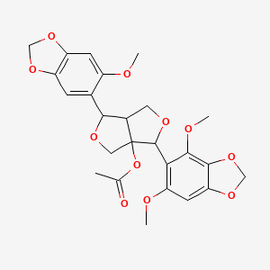 Chemical structure of Isophrymarol acetate