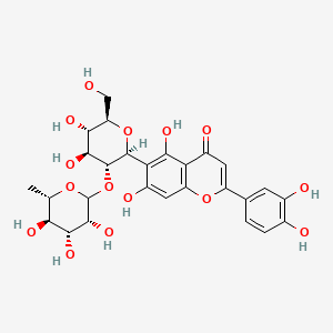 Chemical structure of Isoorientin 2''-O-rhamnoside