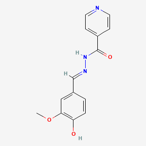 Chemical structure of Isonicotinic Acid Vanillylidenehydrazide
