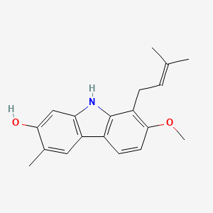 Chemical structure of Isomurrayafoline B