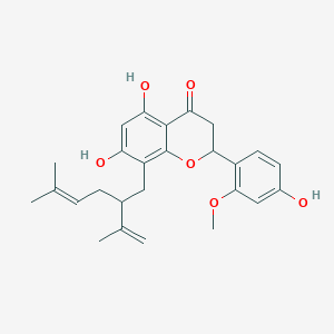 Chemical structure of Isokurarinone