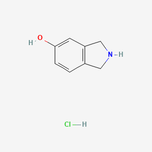 Chemical structure of Isoindolin-5-ol hydrochloride