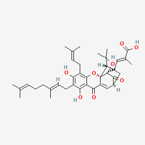 Chemical structure of Isogambogenic acid