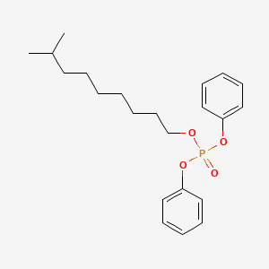 Chemical structure of Isodecyl Diphenyl Phosphate