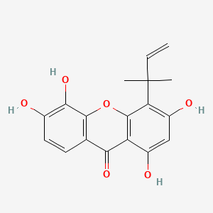 Chemical structure of Isocudraniaxanthone A