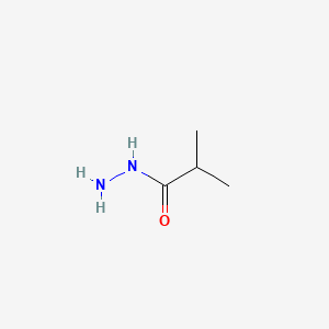 Chemical structure of 2-Methylpropanehydrazide