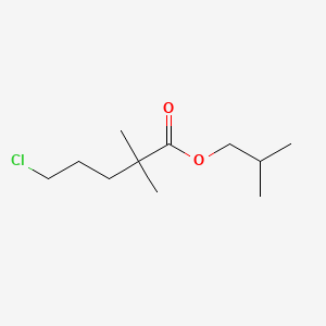 Chemical structure of Isobutyl 5-chloro-2,2-dimethylvalerate