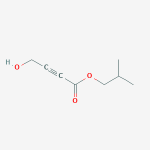 Chemical structure of isobutyl 4-hydroxybut-2-ynoate