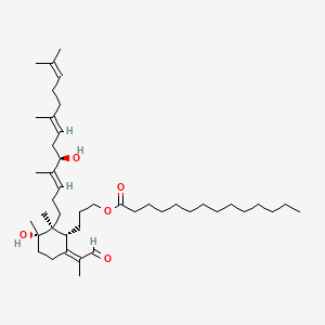 Chemical structure of Iristectorene B