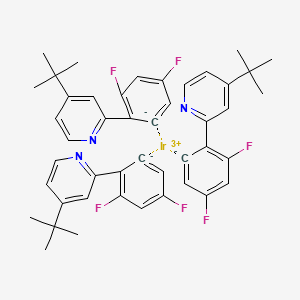 Chemical structure of Ir[dF(t-Bu)-ppy]3