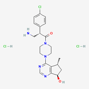 Chemical structure of Ipatasertib-NH2 dihydrochloride