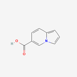 Chemical structure of Indolizine-6-carboxylic acid