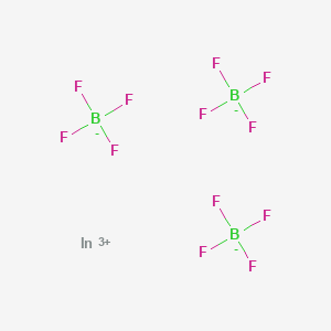 Chemical structure of Indium tetrafluo