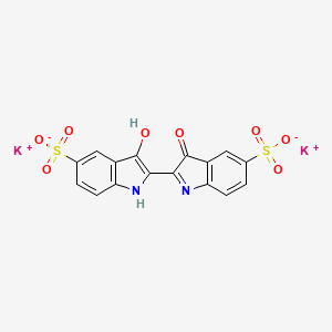 Chemical structure of Indigodisulfonate dipotassium salt