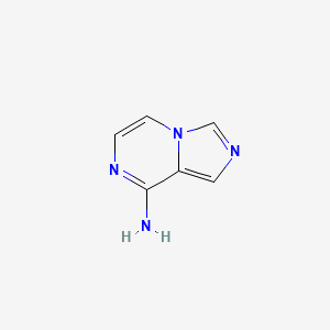 Chemical structure of Imidazo[1,5-a]pyrazin-8-amine