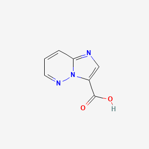 Chemical structure of Imidazo[1,2-b]pyridazine-3-carboxylic acid