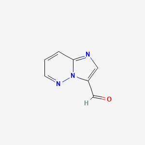 Chemical structure of Imidazo[1,2-b]pyridazine-3-carbaldehyde