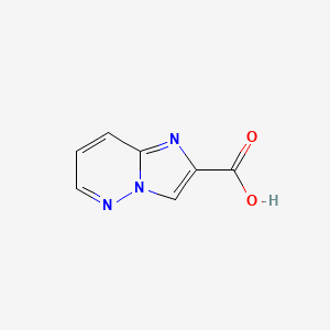 Chemical structure of Imidazo[1,2-b]pyridazine-2-carboxylic acid