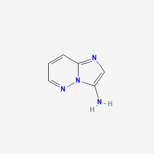Chemical structure of Imidazo[1,2-b]pyridazin-3-amine