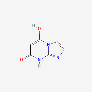 Chemical structure of Imidazo[1,2-a]pyrimidine-5,7-diol