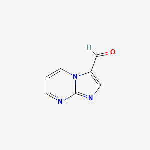 Chemical structure of Imidazo[1,2-a]pyrimidine-3-carbaldehyde