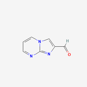 Chemical structure of Imidazo[1,2-a]pyrimidine-2-carbaldehyde