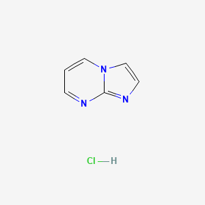 Chemical structure of Imidazo[1,2-a]pyrimidine hydrochloride