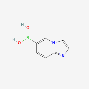 Chemical structure of Imidazo[1,2-a]pyridine-6-boronic acid