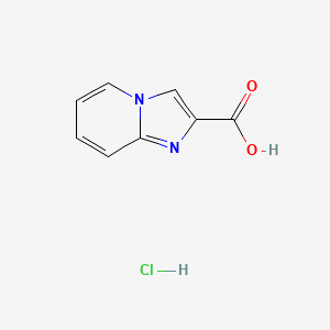 Chemical structure of Imidazo[1,2-a]pyridine-2-carboxylic acid hydrochloride