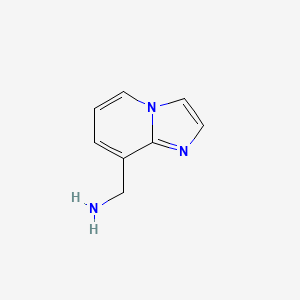 Chemical structure of Imidazo[1,2-a]pyridin-8-ylmethanamine