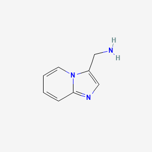 Chemical structure of Imidazo[1,2-a]pyridin-3-ylmethanamine