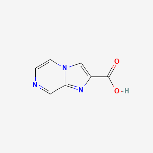 Chemical structure of Imidazo[1,2-a]pyrazine-2-carboxylic Acid