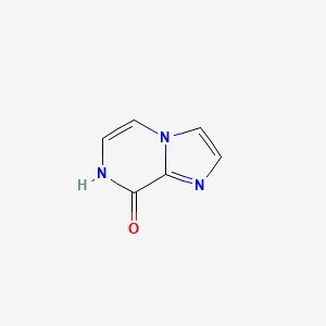 Chemical structure of Imidazo(1,2-a)pyrazin-8-ol