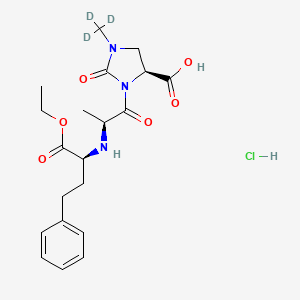 Chemical structure of Imidapril-d3 hydrochloride